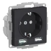 ATN001030 - ATLASDESIGN РОЗЕТКА 16А c 2 USB A+A, 5В/2,4А, 2х5В/1,2 А, механизм, КАРБОН ATN001030 - ATLASDESIGN РОЗЕТКА 16А c 2 USB A+A, 5В/2,4А, 2х5В/1,2 А, механизм, КАРБОН