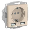 ATN000230 - ATLASDESIGN РОЗЕТКА 16А c 2 USB A+A, 5В/2,4А, 2х5В/1,2А, механизм, БЕЖЕВЫЙ ATN000230 - ATLASDESIGN РОЗЕТКА 16А c 2 USB A+A, 5В/2,4А, 2х5В/1,2А, механизм, БЕЖЕВЫЙ