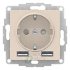 ATN000230 - ATLASDESIGN РОЗЕТКА 16А c 2 USB A+A, 5В/2,4А, 2х5В/1,2А, механизм, БЕЖЕВЫЙ ATN000230 - ATLASDESIGN РОЗЕТКА 16А c 2 USB A+A, 5В/2,4А, 2х5В/1,2А, механизм, БЕЖЕВЫЙ