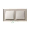 ATN320502 - ATLASDESIGN NATURE 2-постовая РАМКА, ОРГАНИЧЕСКОЕ СТЕКЛО ШАМПАНЬ ATN320502 - ATLASDESIGN NATURE 2-постовая РАМКА, ОРГАНИЧЕСКОЕ СТЕКЛО ШАМПАНЬ