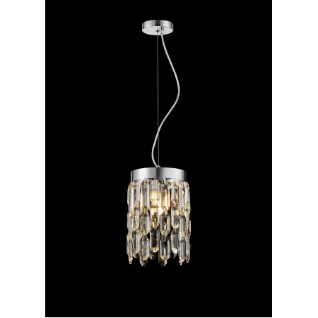 F6-ф200*H300 CHROME (1) Подвесной светильник (NW) 