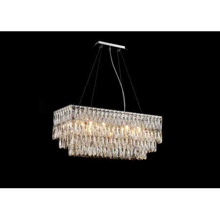NW075-L800*W300*H340 RECTANGLE CHROME (1) Люстра NW 