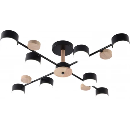 GX3758-8 BK+WOOD (1) Люстра RL 
