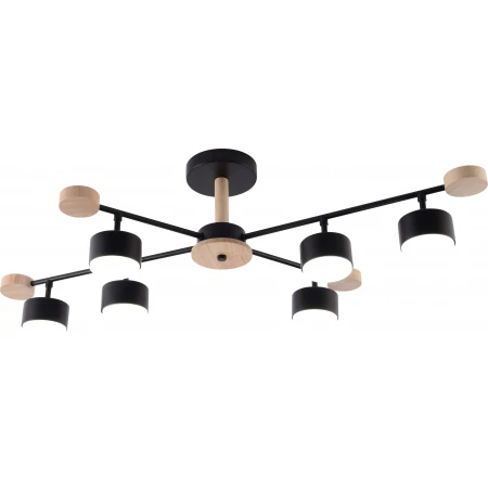GX3756-6 BK+WOOD (1) Люстра RL 