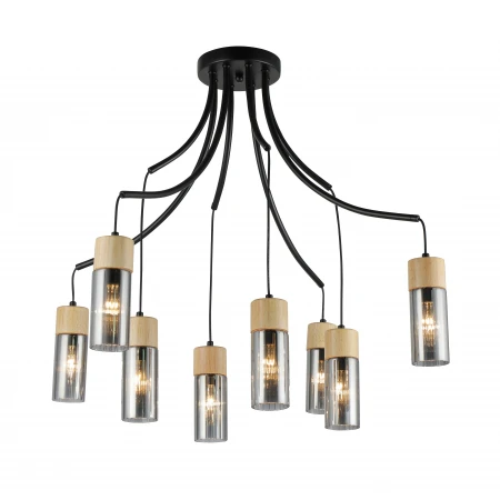 74803/8 BLACK+WOOD (1) Люстра RL 