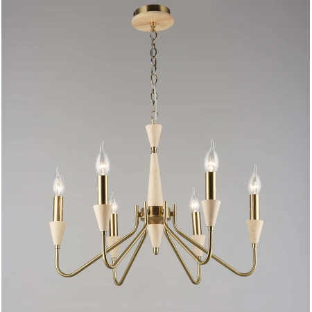 7049/6 COP+WOOD (1) Люстра RL 