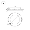 Встраиваемый светодиодный светильник Arlight DL-172M-15W Day White 020112 Встраиваемый светодиодный светильник Arlight DL-172M-15W Day White 020112