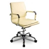 Компьютерное кресло CH-993-low, слоновая кость, искусственная кожа