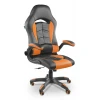Компьютерное кресло 9505H, оранжевый, черный, экокожа