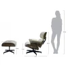Кресло с пуфом EAMES LOUNGE CHAIR