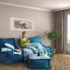 Бескаркасное кресло Лофт Коричневый, размер ХXXХL, жаккард