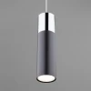 LED светильник подвесной в стиле лофт Eurosvet 50135/1 LED хром/черный LED светильник подвесной в стиле лофт Eurosvet 50135/1 LED хром/черный