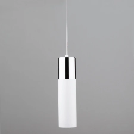 Светильник лофт подвесной со светодиодами Eurosvet 50135/1 LED хром/белый