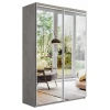 Шкафы-купе 2-х дверный Прайм Дуо зеркальный 