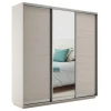 Шкафы-купе 3-х дверный Экспресс Медиум трио зеркальный, ясень шимо светлый 