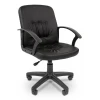 Кресло офисное Chairman СТ-51, черный, экокожа