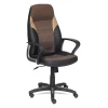 Кресло офисное Inter, бронзовый, черный, коричневый, кожа искусственная, текстиль Кресло офисное Inter, бронзовый, черный, коричневый, кожа искусственная, текстиль