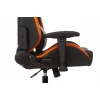 Геймерское кресло Knight Explore, оранжевый, черный, экокожа премиальная