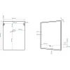 Зеркало настенное с подсветкой (60x80 см) Arezzo AM-Are-600-800-DS-FC