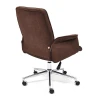 Кресло офисное York, коричневый, флок