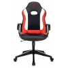 Геймерское кресло Zombie 11, красный, черный, текстиль, экокожа