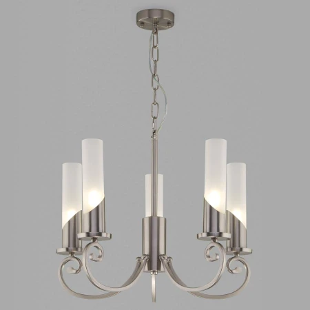 Люстра Eurosvet 60117/5 никель Banci Люстра Eurosvet 60117/5 никель Banci