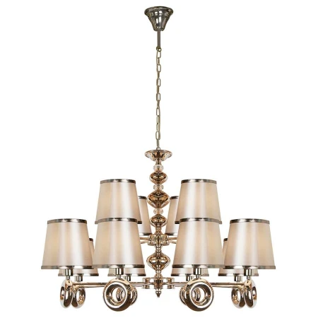 Люстра iLamp P2401-8+4 Nickel Brooklyn