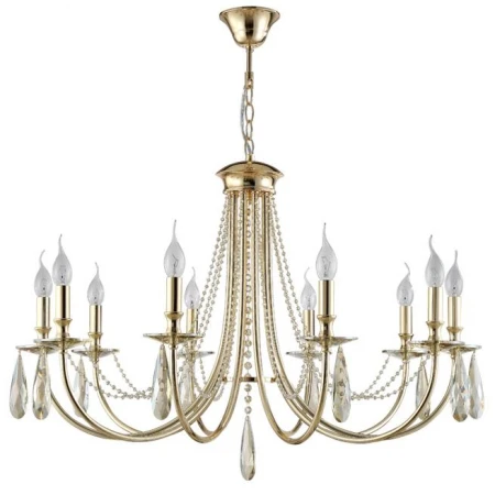 Люстра Crystal lux VICTORIA SP10 GOLD/AMBER