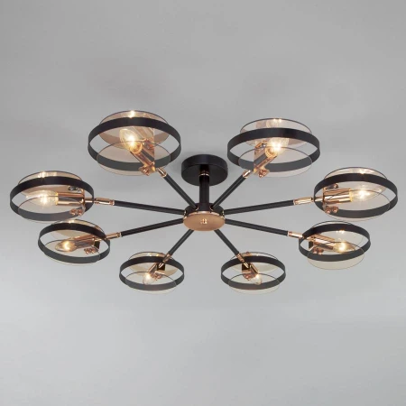 Люстра Eurosvet 70121/8 черный Gallo Люстра Eurosvet 70121/8 черный Gallo