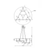 Подвесная люстра Maytoni Technical Rami MOD128PL-12GB
