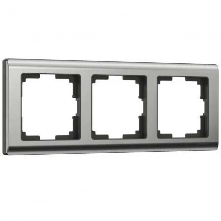 Рамка на 3 поста Werkel Metallic глянцевый никель W0031602 4690389159053 Рамка на 3 поста Werkel Metallic глянцевый никель W0031602 4690389159053