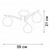 Потолочная люстра Vitaluce V4285-0/3PL