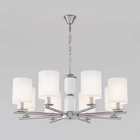 Подвесная люстра Eurosvet Caprera 60146/8 никель