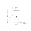 Настольная лампа Arte Lamp Wurren A5016LT-1WH Настольная лампа Arte Lamp Wurren A5016LT-1WH