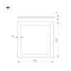 Встраиваемый светодиодный светильник Arlight DL-Intenso-S300x300-18W Day4000 043550