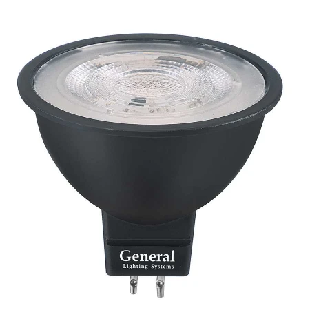 Лампа General GLDEN-MR16-DIF-7-230-GU5.3-2700 Черная Dif 30