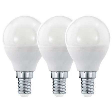 Набор светодиодных ламп (3 шт.) Eglo E14 6W 3000K опал 12886