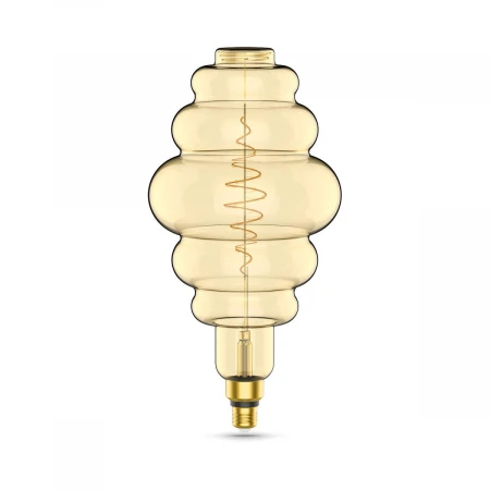 Лампа светодиодная филаментная Gauss E27 8,5W 2000K янтарная 161802105