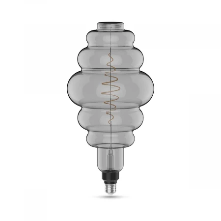 Лампа светодиодная филаментная Gauss E27 8,5W 1800K серая 161802005