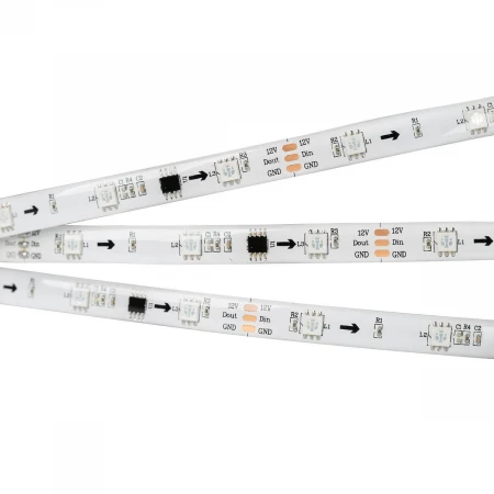 Светодиодная влагозащищенная лента Arlight 7,2W/m 30LED/m 5060SMD разноцветная 5M SPI-SE-B30-10mm 12V RGB-PX3 026369(2) Светодиодная влагозащищенная лента Arlight 7,2W/m 30LED/m 5060SMD разноцветная 5M SPI-SE-B30-10mm 12V RGB-PX3 026369(2)