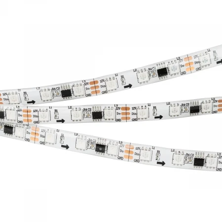 Светодиодная влагозащищенная лента Arlight 14,4W/m 60LED/m 5060SMD разноцветная 5M SPI-SE-B60-10mm 12V RGB-PX3 026366(2) Светодиодная влагозащищенная лента Arlight 14,4W/m 60LED/m 5060SMD разноцветная 5M SPI-SE-B60-10mm 12V RGB-PX3 026366(2)