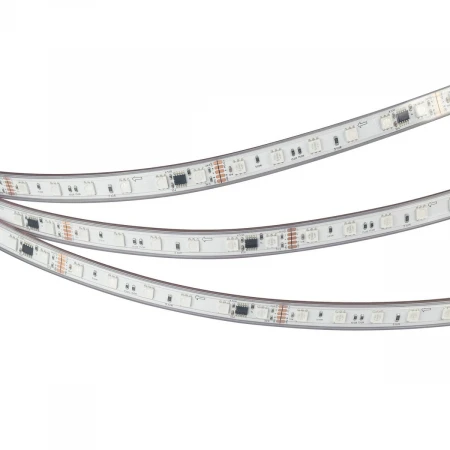 Светодиодная лента герметичная Arlight 14W/m 60LED/m 5060SMD разноцветный 5М DMX-PS-B60-12mm 24V 039182