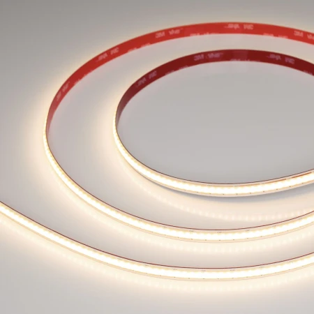 Светодиодная лента Arlight 10W/m 480Led/m CSP теплый белый 5M COB-X480-10mm 24V Warm3000 044196 Светодиодная лента Arlight 10W/m 480Led/m CSP теплый белый 5M COB-X480-10mm 24V Warm3000 044196