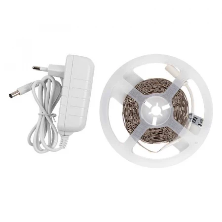 Лента светодиодная General GLS-5050-30-7.2-12-IP20-PRO-3-5-KIT готовый комплект 5м с адаптером