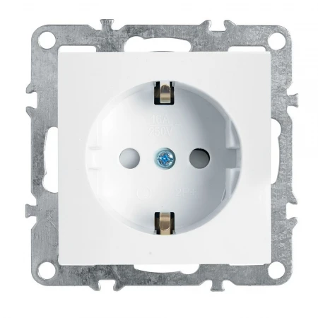 Розетка Feron Stekker Эрна c/з 16A 250V с защитной шторкой белый PST16-9110-01 39317 Розетка Feron Stekker Эрна c/з 16A 250V с защитной шторкой белый PST16-9110-01 39317