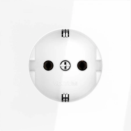 Розетка встраиваемая Voltum S70 с заземлением 16А, (белый глянцевый) VLS040101 Розетка встраиваемая Voltum S70 с заземлением 16А, (белый глянцевый) VLS040101