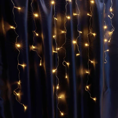 Светодиодная гирлянда Feron Бахрома 230V 2700K теплый белый без мерцания CL22 32343 Светодиодная гирлянда Feron Бахрома 230V 2700K теплый белый без мерцания CL22 32343