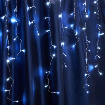 Светодиодная гирлянда Feron Бахрома 230V 5000K холодный белый с мерцанием CL22 32347 Светодиодная гирлянда Feron Бахрома 230V 5000K холодный белый с мерцанием CL22 32347