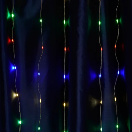 Светодиодная гирлянда Feron Занавес 230V разноцветная с эффектом водопада CL27 48600 Светодиодная гирлянда Feron Занавес 230V разноцветная с эффектом водопада CL27 48600