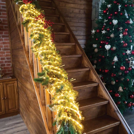 Светодиодная гирлянда Feron CL587 линейная Мини Дюралайт 2700К с контроллером, 15м, c питанием от сети 220V 51460 Светодиодная гирлянда Feron CL587 линейная Мини Дюралайт 2700К с контроллером, 15м, c питанием от сети 220V 51460